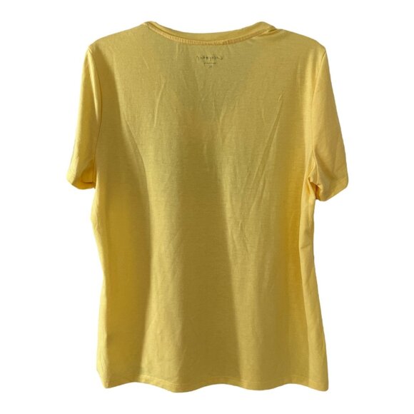 Casey & Key Women’s XL Yellow Rhinestone Pineapple T-Shirt - Picture 5 of 6